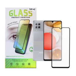 FOLIE STICLA Spacer pentru Samsung Galaxy A42, grosime 0.3mm, acoperire totala ecran, strat special anti-ulei si anti-amprenta, Tempered Glass, sticla 9D, duritate 9H "SPPG-SM-GX-A42-TG