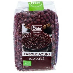 Fasole azuki bio 400g Obio