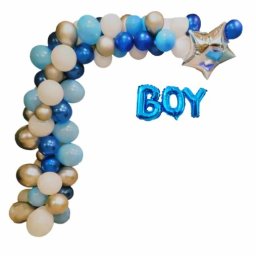 Kit aranjament arcada albastru Baby 52 buc