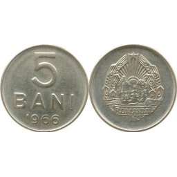 Romania 1966 - 5 bani, circulata