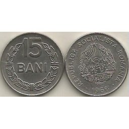 Romania 1966 - 15 bani, circulata
