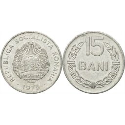 Romania 1975 - 15 bani, circulata