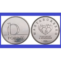 Ungaria 2020 - 10 forint - comemorativ, Omagiu eroilor de urgență