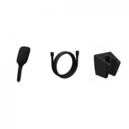 Set dus cu porter Ravak,negru mat