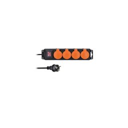 Solight PP334 - Prelungitor cu întrerupător 4Z 10m IP44
