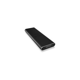 IcyBox External enclosure for M.2 SATA SSD, USB 3.0, Black