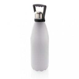 Sticla de apa sport, 1500 ml, 33.5xø10.5 cm, Everestus, 20SEP0293, Otel, Alb