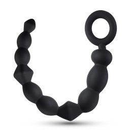 Blush Anal Adventures Platinum Silicone Beginner Anal Beads Black