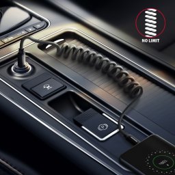 Cablu USB 2.0-A la USB type C spiralat 3A T-T 0.6m, Axagon BUCM-AM10TB