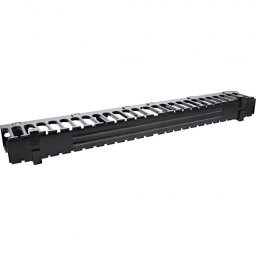 Organizator cabluri 19" 1U pentru cabinet 40x70mm Negru, InLine IL19110N