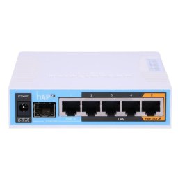 Router wireless hAP ac RouterOS L4 128MB RAM, 5xGig LAN, 2.4/5GHz 802.11ac, 1xUSB,1xSFP