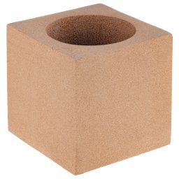 Suport pixuri birou, ghiveci plante EcoCMK Cubic Perfect, din plută naturală