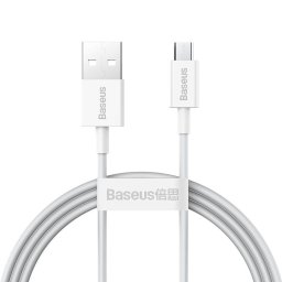 Superior Series Cable USB to micro USB, 2A, 1m Alb