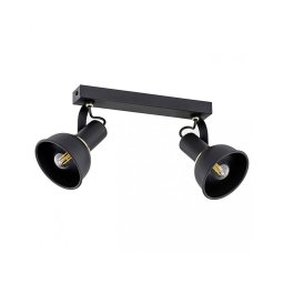 Spot TWIST 2xE14/7W/230V negru/auriu Argon 7037