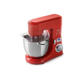 Mixer cu bol de 10 L din inox, 1800 W, carcasă aluminiu, 3 kg aluat, 10 viteze, timer, MB-1800-10 L, roșu