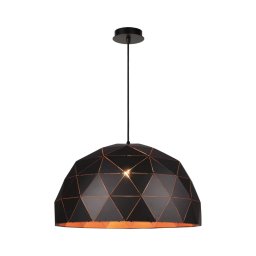Lucide 21409/60/30 - Lampa suspendata OTONA 3xE27/60W/230V negru