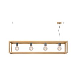 Lucide 31472/04/72 - Lampa suspendata ORIS 4xE27/60W/230V bej