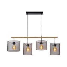 Lucide 45459/04/30 - Lustră pe cablu BASKETT 4xE27/60W/230V