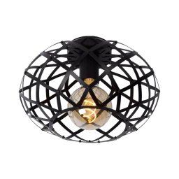 Plafonieră WOLFRAM 1xE27/40W/230V neagră Lucide 21117/30/30