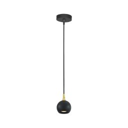 Lustră pe cablu FAVORI 1xGU10/5W/230V neagră Lucide 09434/01/30