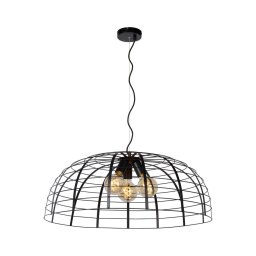 Lustră pe cablu ELODIE 3xE27/40W/230V neagră Lucide 45449/76/30