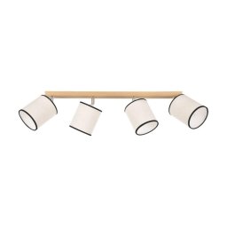 Spot-Light 66791474 - Plafonieră cu spoturi BOHO 4xE27/25W/230V stejar