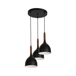 Lustră pe cablu NOAK WOOD 3xE27/60W/230V