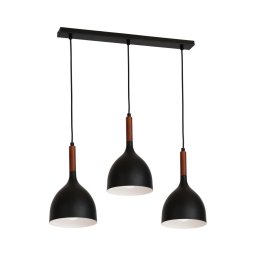 Lustră pe cablu NOAK WOOD 3xE27/60W/230V