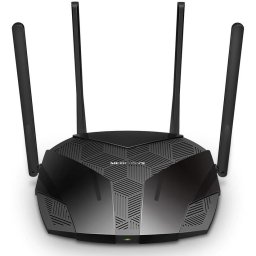 Router wireless Mercusys MR80X, AX3000, Wi-Fi 6, Qualcomm, Dual-Band, OFDMA, MU-MIMO