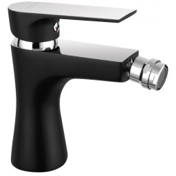 Square Black/Chrome - baterie stativă bideu - BAQ6BLC - Ferro