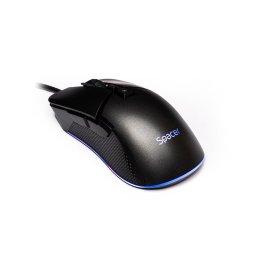 Mouse SPGM-PULSAR-PRO Gaming cu fir USB Optic 8000 dpi RGB Negru