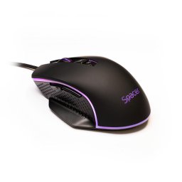 Mouse SPGM-PULSAR-SPEED Gaming cu fir USB Optic 8000 dpi RGB Negru