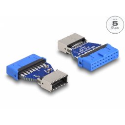 Adaptor USB 3.2 Gen1 pin header la Key A M-M, Delock 66233