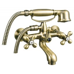 Antica - Baterie perete cadă-duș cu set de duș inclus - BAI11BR - Ferro