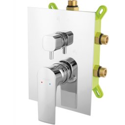 Algeo Square - încastrată cadă-duș cu casetă de montaj - BAQ7P3BOX - Ferro