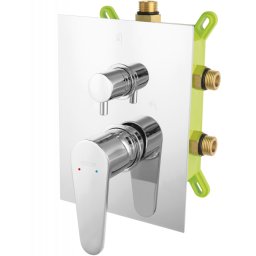 Algeo - baterie încastrată cadă-duș cu casetă de montaj - BAG7P3BOX - Ferro