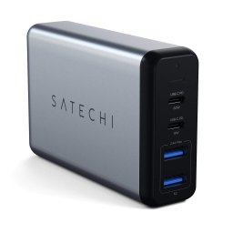 Incarcator laptop Satechi Dual TYPE-C PD Travel Charge, 75W, Space Gray