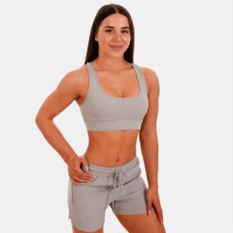 GymBeam Sutien sport Mesh Panel Grey XS