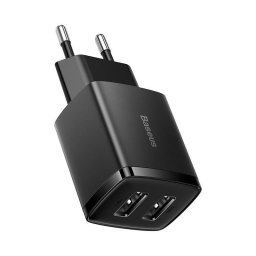 Incarcator de retea Compact Quick Charger, 2x USB, 10.5W (black)