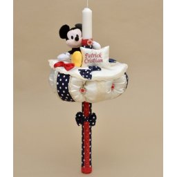 Lumanare de botez lux Mickey Mouse
