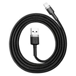Cafule USB Lightning 2.4A 0.5m Gray+Black
