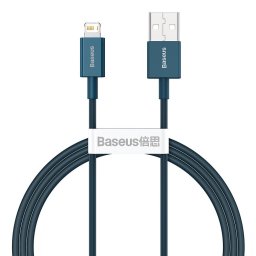 Superior Series Cable USB to iP 2.4A 1m Albastru