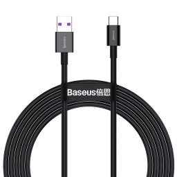 USB la USB Type-C Superior, 2 m, Fast Charge, 66W, CATYS-A01, Negru