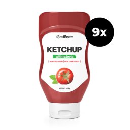 GymBeam Ketchup cu îndulcitor stevia 9 x 470 g mild