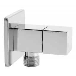 Rotondo robinet colțar 1/2”x3/8” cu cartuș ceramic și manetă metalică - Z293 - Ferro
