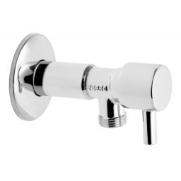 Robinet colțar 1/2"x1/2" cu cartuș ceramic și manetă metalică - Z1212C - Ferro