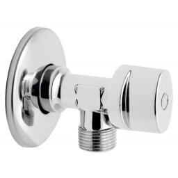 Robinet colțar 1/2”x3/4” cu bilă și manetă metalică - Z1234K - Ferro