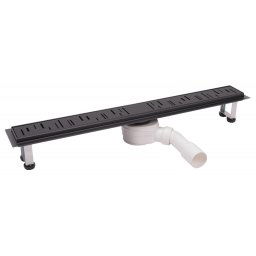 Ora - rigolă duș liniară, negru - 80 cm - OL1-80-BL - Ferro