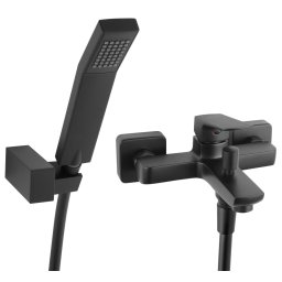 VITTO Baterie perete cada/dus Vitto, negru cu accesorii - BVI11VLBL- Ferro