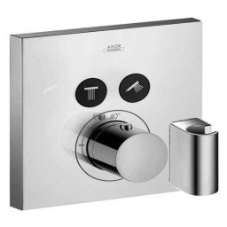 Baterie incastrata cu termostat Axor pentru doua extensii si porter